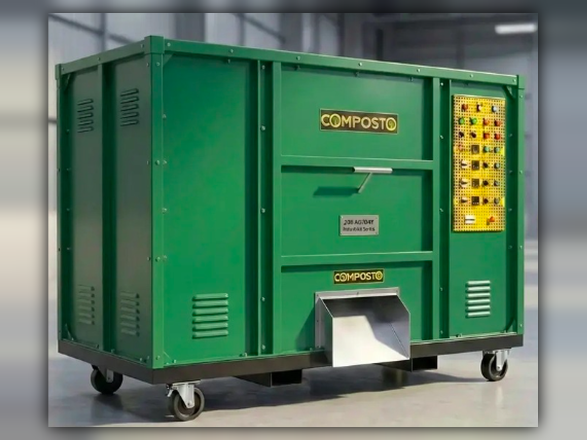 COMPOSTO 500 Kg per day industrial compost machine